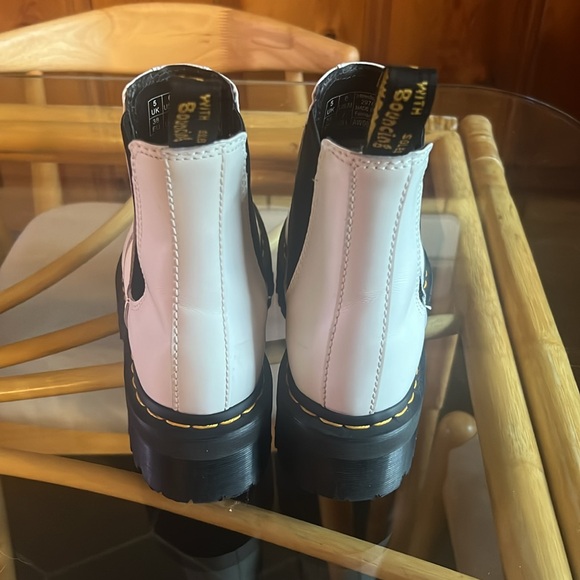 Dr Martens 2976 White Platforms - Picture 4 of 6